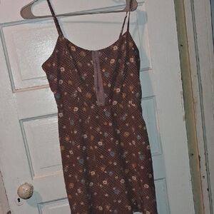 Lily Rose Brown Floral Dress